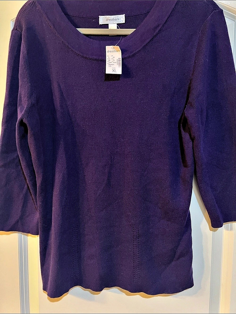 dressbarn Purple Knit Sweater Size XL NWT H067